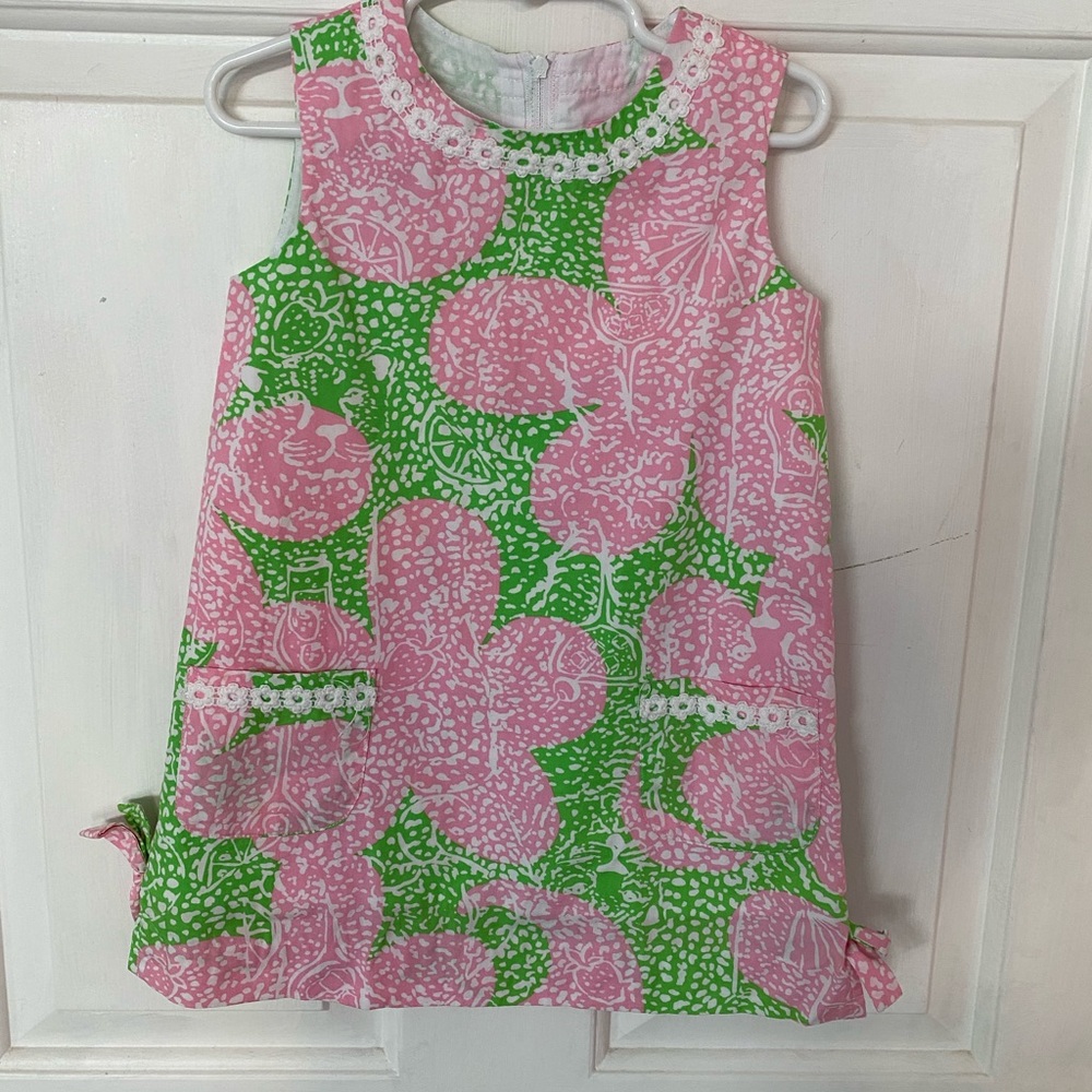 Lilly Pulitzer Girls Limeade Shift Dress